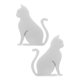thumbnail image 2 of 2 emblemas de coche, insignia automotriz, pegatina de gato de metal 3D, pegatina para parachoques de coche, decoración, emblema de animal lindo para coches y camiones universales, 2 of 8