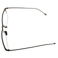 thumbnail image 6 of John Varvatos Mens Ophthalmic Eyeglass Rectangle Black Gold Metal V172. 55mm, 6 of 7