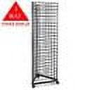Only Hangers 4 Way Gridwall Display w/ Casters & 12 Baskets- Black