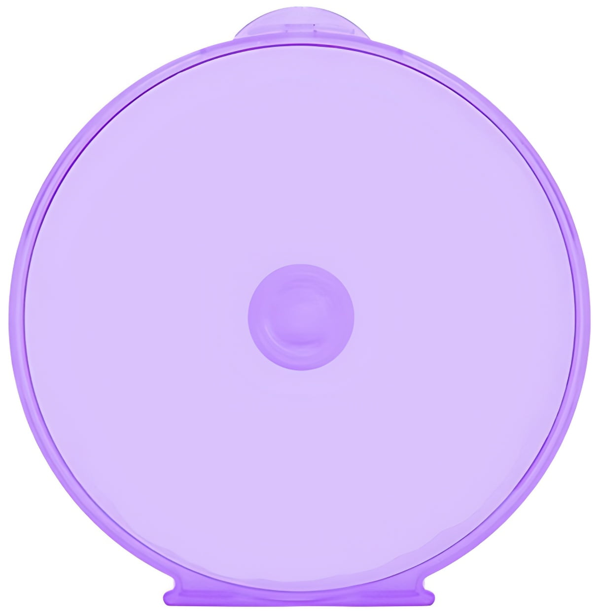 CheckOutStore 400 Purple Color Round ClamShell CD/DVD Case with Lock