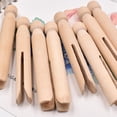 thumbnail image 4 of Pinces à Vêtements en Bois Old School 100 Pcs Pinces Rondes Résistantes aux Intempéries Poupées Traditionnelles, 4 of 6