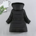 thumbnail image 5 of newwalpole Girl's Winter Coat Waterproof Puffer Jacket Warm Hooded Parka Black for Size 7-8 Years, 5 of 6