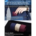 thumbnail image 4 of GFDYREE Men's Knit Tie Slim Skinny Square Necktie Width 2.2 inches Washable Solid Color and Gift Box, 4 of 6
