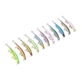 thumbnail image 5 of Señuelo de pececillo de simulación, cebo de pesca de plástico, accesorios de pesca con 3 ganchos para lubina de agua dulce, 11 Uds., 5 of 5