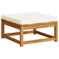 thumbnail image 3 of vidaXL 10 Piece Garden Lounge Set with Cushions Solid Wood Acacia, 3 of 7