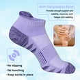 thumbnail image 6 of G&Y Women's Athletic Running Socks, Multicolor Patchwork, 5-Pack, Size 9-11, 6 of 7
