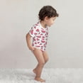 thumbnail image 4 of Daiia Watermelon Printed Unisex-Baby Short Sleeve Onesies Bodysuits Baby Climbing Clothes Soft and Comfortable Romper with Expandable Shoulder Design-2 Years, 4 of 8