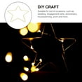 thumbnail image 5 of COCHLOUS IMIKEYA 16" Gold Star Wire Wreath Frame for DIY Christmas/Wedding/Home Decor, 5 of 8