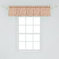 thumbnail image 2 of Ambesonne Peach Colors Valance Pack of 2, Abstract Autumn Botany, 54"X12", Peach Multicolor, 2 of 2