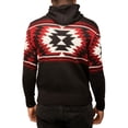 thumbnail image 2 of X RAY JEANS Mens Aztec Hooded Sweater, Black, S, 2 of 6