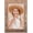 Brown, variant on 4x4 Picture Frame Wood Display 4x4 Picture Distressed Silver Square Photo Frame for Wall and Tabletop Decoration