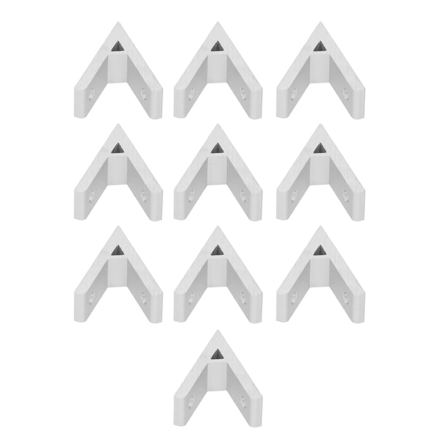 10 piezas de accesorios para conectores de perfil industrial de esquina angular de aluminio 2030404550602020‑45°