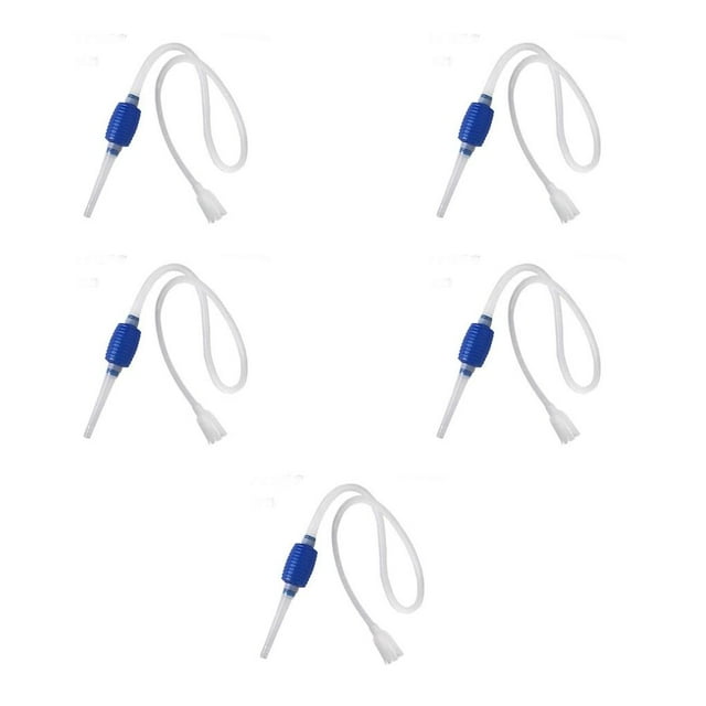 Decodeary Vacuum Cleaner Plastics Manual Operation Water Pumps Practical Aquarium Siphon Pump Home Accessories Safe Filter Cleaners 5Set