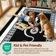 thumbnail image 4 of Design&I 8'x10' Washable Area Rug Round Print Snake Minimalist Coiled Serpent Centered Motif Boho for Living Room, Family Extra Large Skid-Resistant Low Profile, 4 of 7