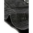 thumbnail image 5 of INSPIRE CHIC Women's Sleeveless Denim Vest Tassel Button Down Jean Waistcoat Jacket Black XS, 5 of 5