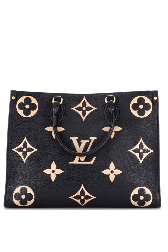 Pre-Owned OnTheGo Tote Bicolor Monogram Empreinte Giant MM By Rebag