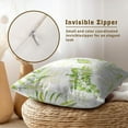 thumbnail image 4 of Sage Green Throw Pillows Covers 18x18 Inch Gold Botanical Leaf Pillow Covers 3D Leaves Fern Modern Pillow Case Watercolor Pillowcase Decor Gifts for Bed Couch Sofa Living Room, Set of 2, 4 of 6