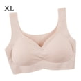 thumbnail image 1 of Sujetador sin costuras Wireless Hacer subir Lingerie Sport Ropa interior transpirable, Albaricoque, XL seitruly AP002552-08, 1 of 7