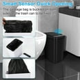 thumbnail image 6 of ZM 2 Pack Bathroom Trash can,Smart Touchless Trash Can,Automatic Motion Sensor Trash Bin with Lid,2.4 Gallon Garbage Can, Kitchen, Bathroom, Office, Bedroom Trash can (Black+Black), 6 of 13