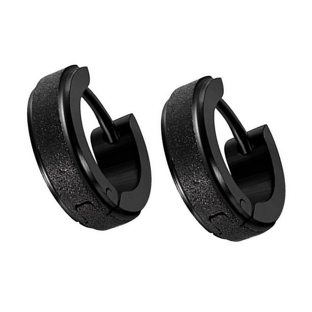 Langgg 316L Stainless Steel Women Hoop Earrings for Men Huggie Ear