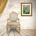 thumbnail image 3 of Grayscale 12x14 Gold Ornate Wood Framed with Double Matting Museum Art Print Titled - Wooden Face II, 3 of 4