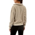 thumbnail image 2 of Amazhiyu Womens Fuzzy Fleece Pullover Sweatshirts Oversized V Neck Drawstring Sherpa Sweater with Pockets, 2 of 5
