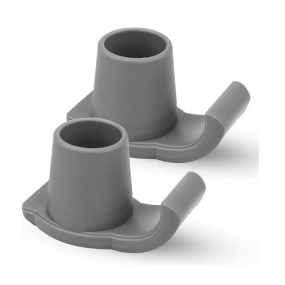 A Pair Walker Skis Glides,Walker Glides for Seniors,Heavy Duty Coaster Skis for Medical Walkers,Senior Walker Assist Accessories,Walker Sliding Foot Pad (Gray)