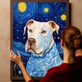thumbnail image 6 of Dogo Argentino Dog Canvas Wall Art - Starry Night Van Gogh Dog Canvas Print Dog Sayings Painting Home Office Wall Decor Framed Dog Lover Gift, 6 of 6