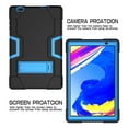 thumbnail image 2 of FIEWESEY Shockproof Rugged Case for Facetel Q3 Pro/TOSCIDO P20/P101/TOPELOTEK MID1001S/VUCATIMES N20/DUODUOGO/Vankyo Matrixpad S20/Hyundai Hytab Plus 10WB2 10"+Screen Protector (Black/Blue, 1 Pack), 2 of 7