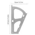 thumbnail image 2 of IBASETOY 1Pair Stainless Steel Flip Frame Hinges for Shoe Cabinet Space Saving Hardware with Hidden Rack in Grey, 2 of 8