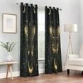 thumbnail image 6 of Blackout Curtains Window Curtain for Bedroom Living Room 1 Panel 82"x42" Mysterious Butterflies and Moon, 6 of 8