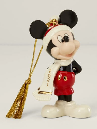 Lenox Mickey Mouse With Sled Ornament  New 2020 889975 Disney Christmas Annual 