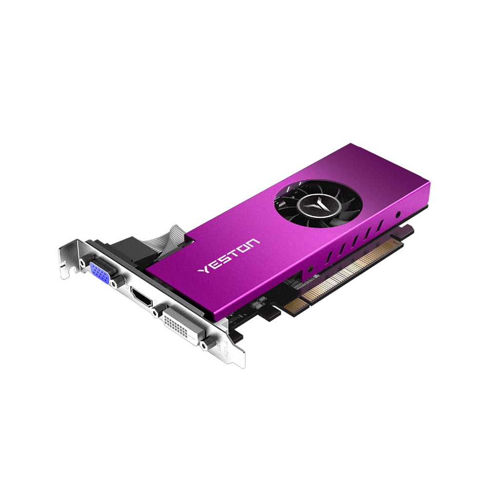 Yeston RX550-4G D5 LP Graphics Card Radeon Chill 4GB Memory GDDR5 128Bit  6000MHz VGA + + DVI-D GPU