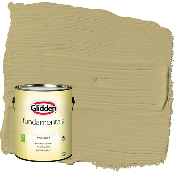 Glidden Fundamentals Nettle / Green Semi-Gloss Interior Paint, 1 Gallon