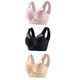thumbnail image 1 of Conjunto de 3 sujetadores sin tirantes de encaje para mujer: costura lateral fina, ajustables, nailon/spandex, para todas las estaciones, 1 of 3