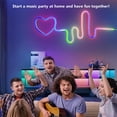 thumbnail image 3 of Neon Rope Light Strip, IP65 Water Proof DC24V Music Sync Neon Rope Light Safe Bluetooth  for Party, 3 of 7