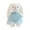 Blue, variant on 13.8-Inch Easter Bunny Plush Toy - Velvet-Soft Stuffed Easter Bunny in Tulle Dress - Fluffy Easter Bunny Plushy for Easter Holiday Gift and Home Tabletop Decoration Accessory
