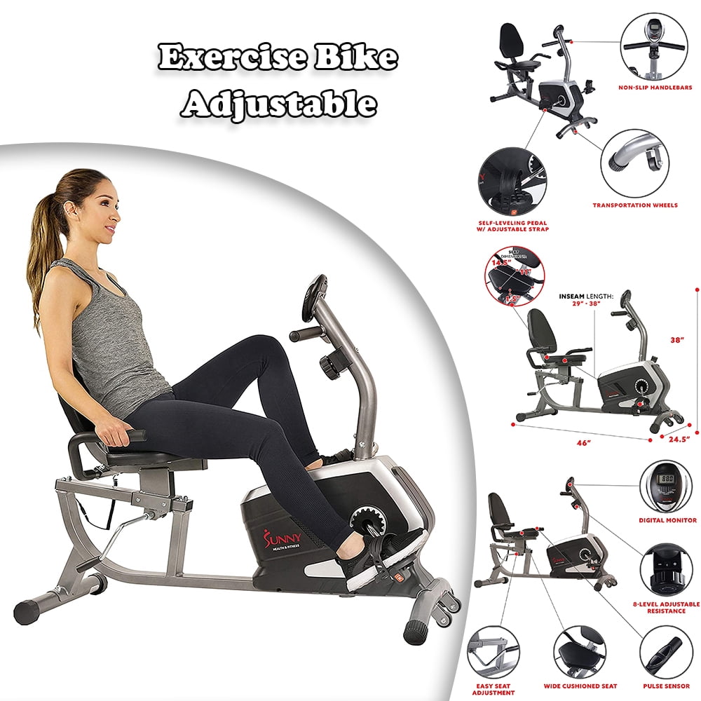 Fitness Magnetic Recumbent Bike 