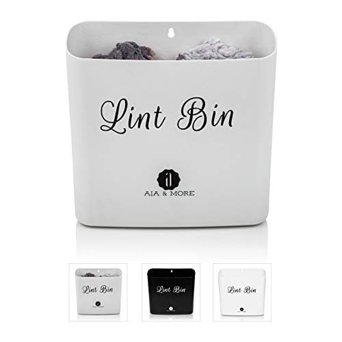 Space Saving Magnetic Lint Bin Laundry Room Decor Accessories Modern Farmhouse Decor Home Organization Replacement For Dryer Sheet Holder Trash Can Lint Holder Box Container Bins Storage Organizer 