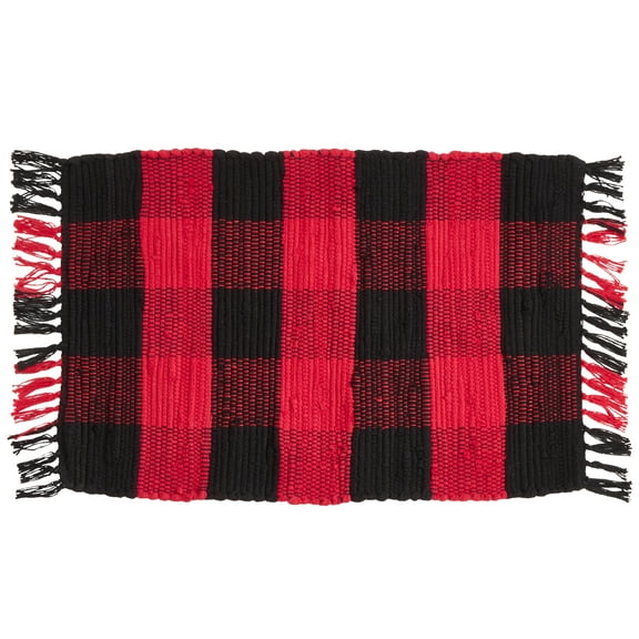 Saro Lifestyle Buffalo Plaid Chindi Placemat (Set of 4)