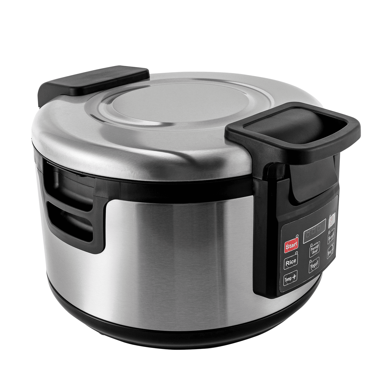 Miumaeov 110W Rice Warmer Commercial Rice Cooker Stainless Steel Non-Stick Inner Pot 360° Heating 19L/20Qt