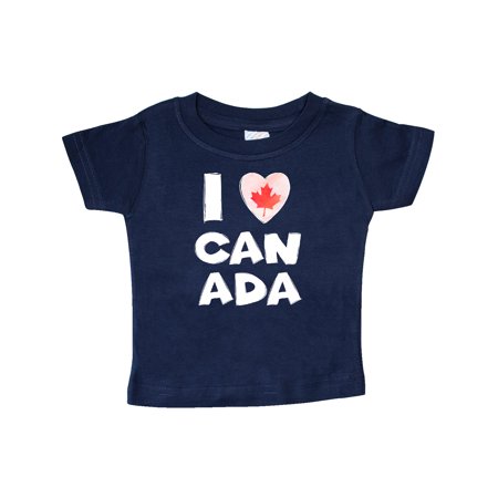 

Inktastic I Love Canada Heart with Maple Leaf Gift Baby Boy or Baby Girl T-Shirt
