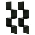 thumbnail image 4 of Furinno 3 Tier Set of 2 Wall Mount Floating Corner Square Shelf, 4 of 6