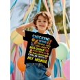 thumbnail image 2 of Camiseta informal de cuello redondo para niños con estampado de comida de verano, tejido de punto de algodón suave y transpirable, lavable a máquina, corte estándar para niños y niñas, ideal como re, 2 of 5