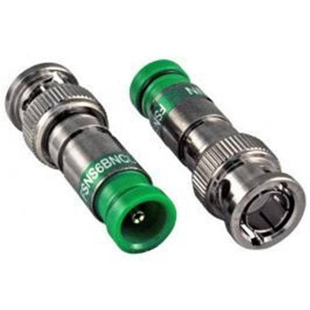 RG6 BNC Female Connector, Nickel