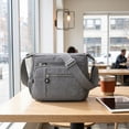 thumbnail image 6 of KXF Multi Pockets Waterproof Nylon Crossboby Bag for Women Roomy Tote Travel Shoulder Bag Handbag Purse, 6 of 7