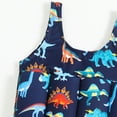 thumbnail image 3 of GYRATEDREAM Boy Girl One Piece Buoyancy Vest Swimsuit 2-6Y Toddler Kids Dinosaur Flotation Swimwear, 3 of 6