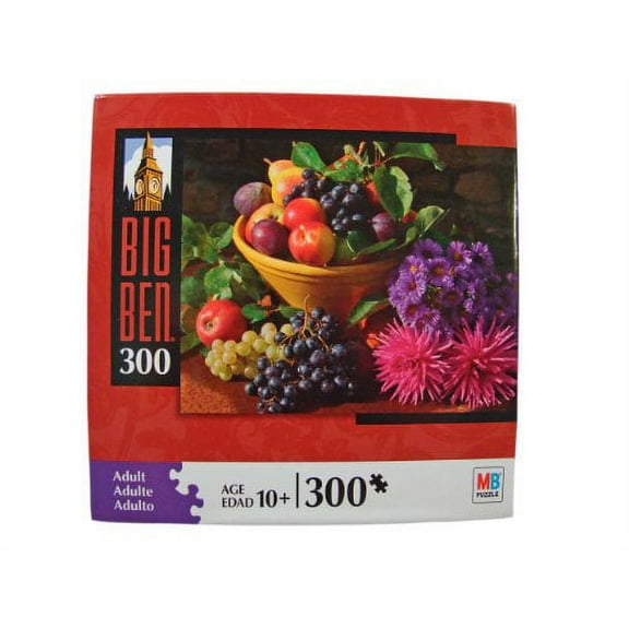 Big Ben 300 Piece Jigsaw Puzzle: Seasonal Fruit & Flower Still Life