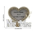 thumbnail image 3 of Picture Frame Table Decoration, Wooden Wedding Dress Photo Frame, Home & Wedding Decor, Art Paint Baking, Exquisite Craftsmanship, Multicolor, DIY Friendly, 3 of 6
