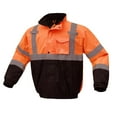 thumbnail image 2 of GSS Safety 8002 Class 3 Waterproof Quilt-Lined Bomber Jacket Orange/Black 2XL, 2 of 4